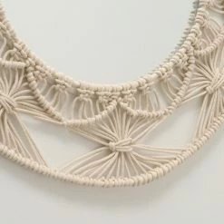 Spiegel - creme - Makramee - Ø 37 cm -Flur & Diele Verkaufsgeschäft 0130015900 03 1600Wx1600H