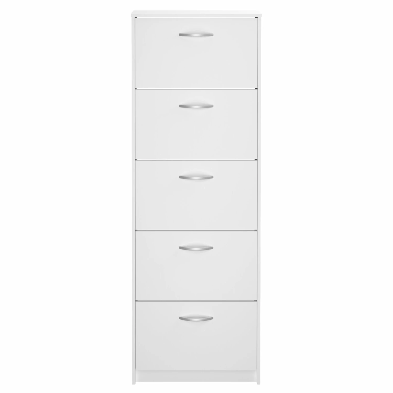 Schuhschrank - weiß - 5 Klappen 4 Schuhschrank - weiß - 5 Klappen – Bild 2