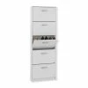 Schuhschrank - weiß - 5 Klappen -Flur & Diele Verkaufsgeschäft 0131005106 1600Wx1600H