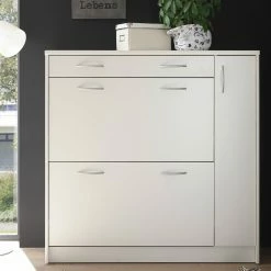 Schuhkipper - weiß - 108 cm breit -Flur & Diele Verkaufsgeschäft 0153001502 03 1600Wx1600H