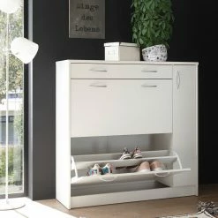 Schuhkipper - weiß - 108 cm breit -Flur & Diele Verkaufsgeschäft 0153001502 06 1600Wx1600H