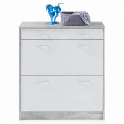 Schuhkipper - Beton-weiß - 87 cm breit -Flur & Diele Verkaufsgeschäft 0153012401 07 1600Wx1600H