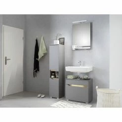 Spiegel - Quarzgrau matt - 50x70 cm -Flur & Diele Verkaufsgeschäft 0287055800 04 1600Wx1600H