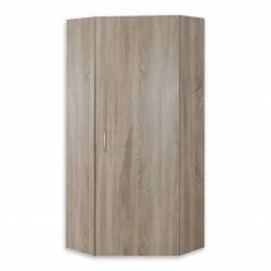 Eckschrank - Eiche sägerau - 80 cm breit