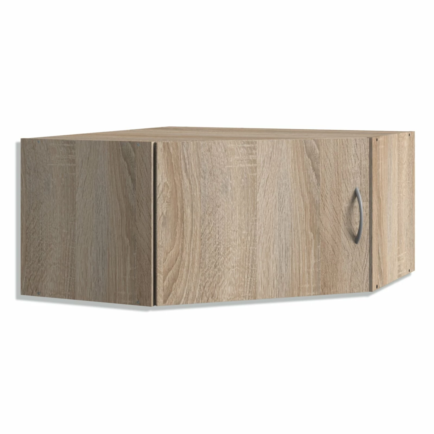 Eckschrankaufsatz - Eiche sägerau - 80x40 cm 3 Eckschrankaufsatz - Eiche sägerau - 80x40 cm