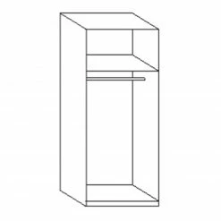 Drehtürenschrank - Eiche sägerau - 45x185x54 cm 7 Drehtürenschrank - Eiche sägerau - 45x185x54 cm -Flur & Diele Verkaufsgeschäft 0424038300 03 1600Wx1600H