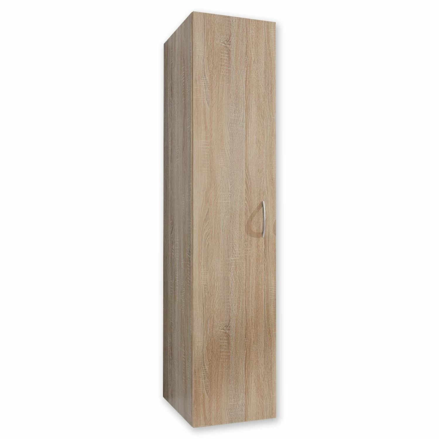 Drehtürenschrank - Eiche sägerau - 45x185x54 cm 3 Drehtürenschrank - Eiche sägerau - 45x185x54 cm