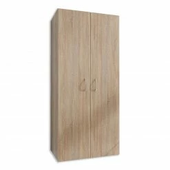 Drehtürenschrank - Eiche sägerau - 6 Einlegeböden