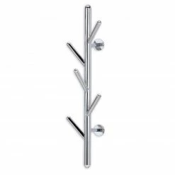 Wandgarderobe - Metall verchromt - 5 Haken