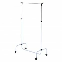 Kleiderwagen - weiß - 106-166 cm breit