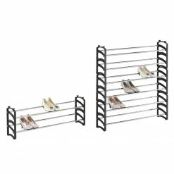 Schuhregal - schwarz - stapelbar 7 Schuhregal - schwarz - stapelbar -Flur & Diele Verkaufsgeschäft 1015072300 02 1600Wx1600H