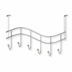 Türgarderobe - Metall verchromt - 6 Haken