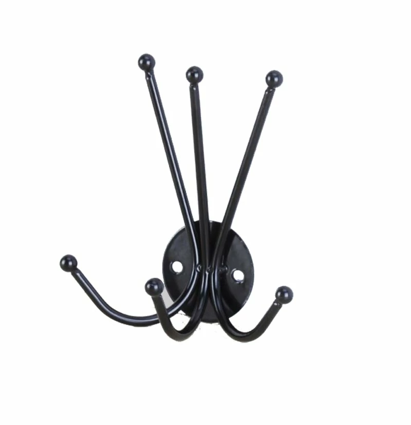 Wandgarderobe - schwarz - Metall 3 Wandgarderobe - schwarz - Metall