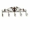 Wandgarderobe - Metall - Blattmuster - 44 cm breit