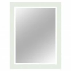 Wandspiegel - weiß-Hochglanz - 67x87 cm