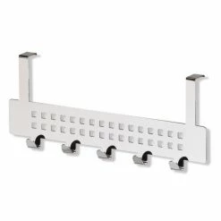 Türgarderobe - Chrom - Lochblech-Optik