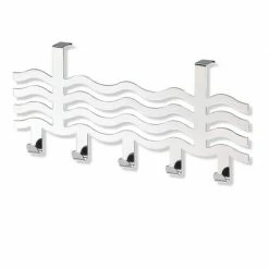 Türgarderobe - Chrom - Wellen-Optik