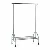 Kleiderwagen - silber - rollbar - 120 cm breit 2 Kleiderwagen - silber - rollbar - 120 cm breit -Flur & Diele Verkaufsgeschäft 1015122500 1600Wx1600H