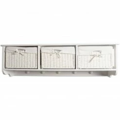 Garderobe ISABELLA - weiß - 5 Haken