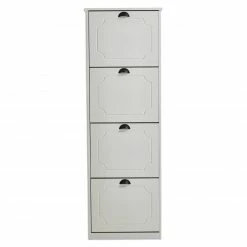 Schuhkipper - weiß - 4 Klappen - 53 cm breit