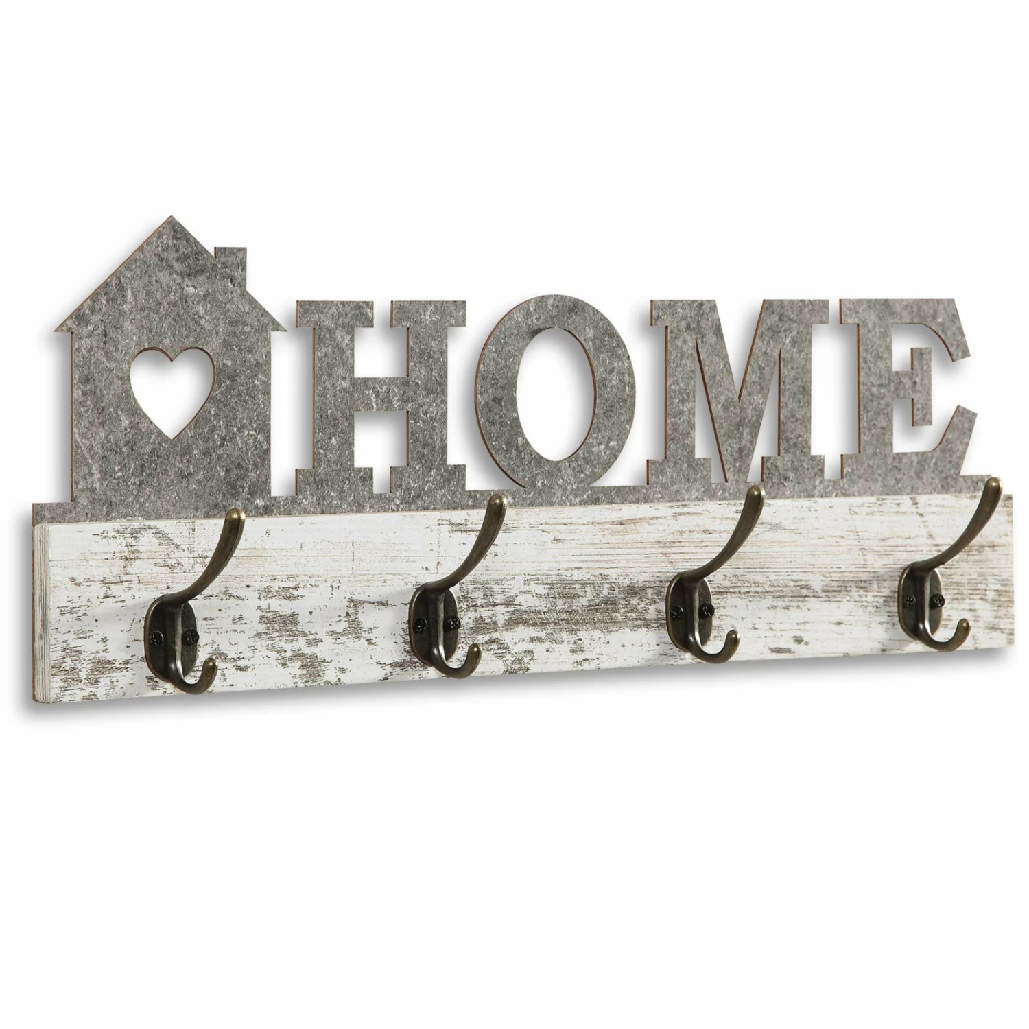 Wandgarderobe - weiß-Beton - Home 3 Wandgarderobe - weiß-Beton - Home