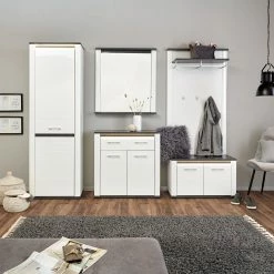 Luca Bessoni Spiegel ALASSIO - weiß-Hochglanz - Matera dunkel - 85x91 cm 10 Luca Bessoni Spiegel ALASSIO - weiß-Hochglanz - Matera dunkel - 85x91 cm -Flur & Diele Verkaufsgeschäft 1016020900 04 1600Wx1600H