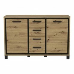 Sideboard - Artisan Eiche-Schwarzeiche - 4 Schubkästen