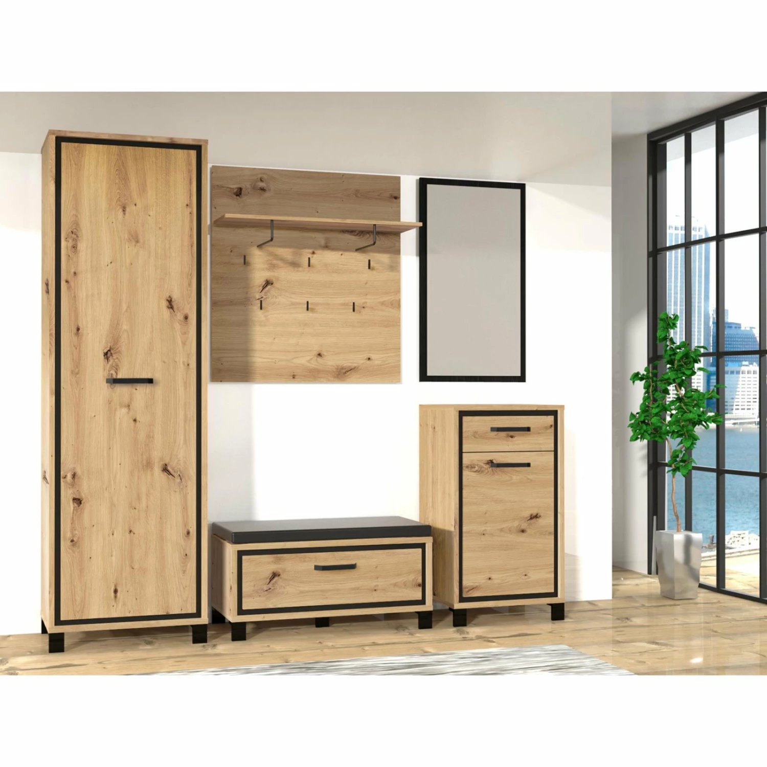 Schuhschrank - Artisan Eiche - 54 cm 5 Schuhschrank - Artisan Eiche - 54 cm – Bild 3