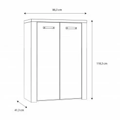 Schuhschrank - Old Wood Vintage-Betonoptik - 86 cm breit 9 Schuhschrank - Old Wood Vintage-Betonoptik - 86 cm breit -Flur & Diele Verkaufsgeschäft 1023016400 03 1600Wx1600H