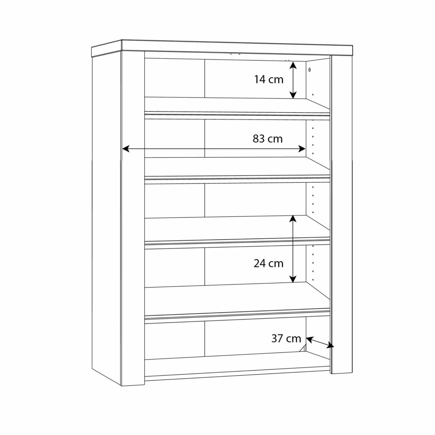Schuhschrank - Old Wood Vintage-Betonoptik - 86 cm breit 6 Schuhschrank - Old Wood Vintage-Betonoptik - 86 cm breit – Bild 4