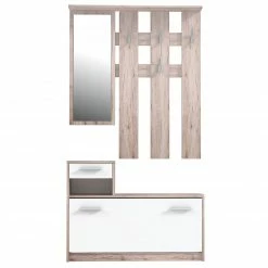 2-teiliges Garderoben-Set - Sandeiche - 98 cm breit -Flur & Diele Verkaufsgeschäft 1023037103 09 1600Wx1600H