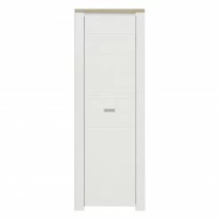 Garderobenschrank - weiß-Eiche Bianco - 68 cm breit