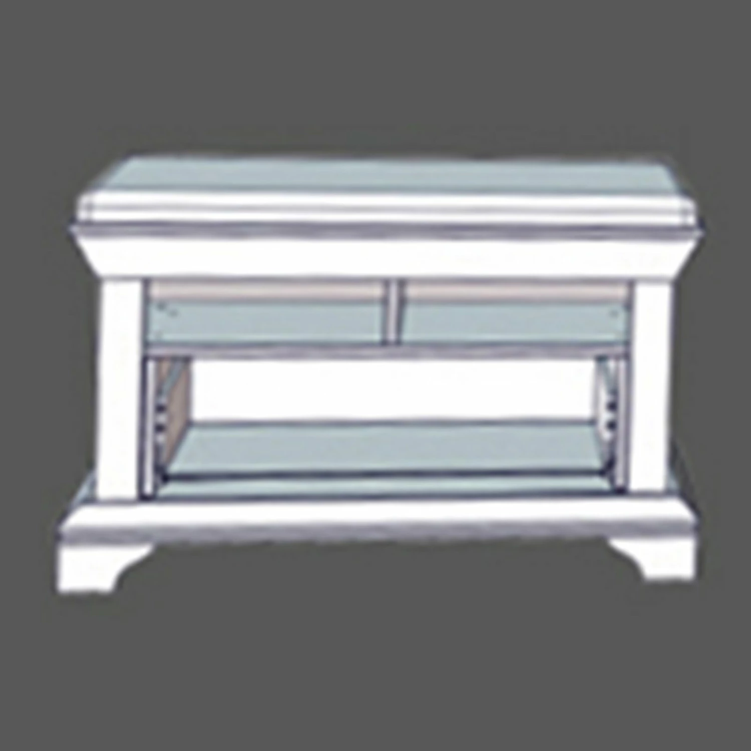 Schuhschrank - Pinie weiß - 99 cm breit 4 Schuhschrank - Pinie weiß - 99 cm breit – Bild 2