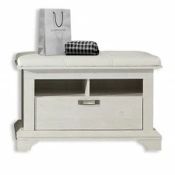 Schuhschrank - Pinie weiß - 99 cm breit