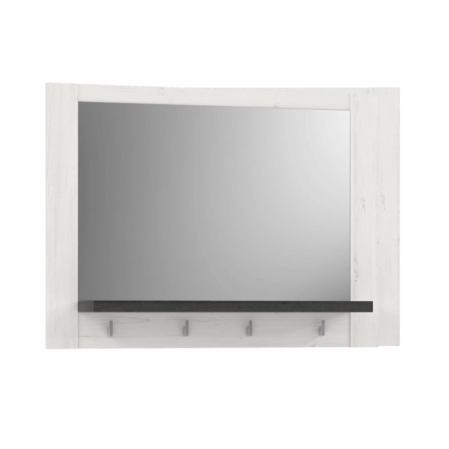 Spiegel - Pinie weiß - mit Ablage 4 Spiegel - Pinie weiß - mit Ablage – Bild 2
