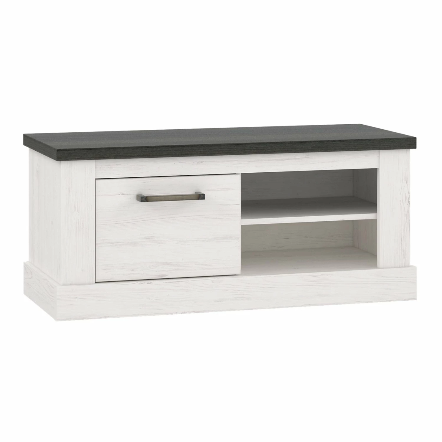 Schuhbank - Pinie weiß - Touchwood - 101 cm 4 Schuhbank - Pinie weiß - Touchwood - 101 cm – Bild 2