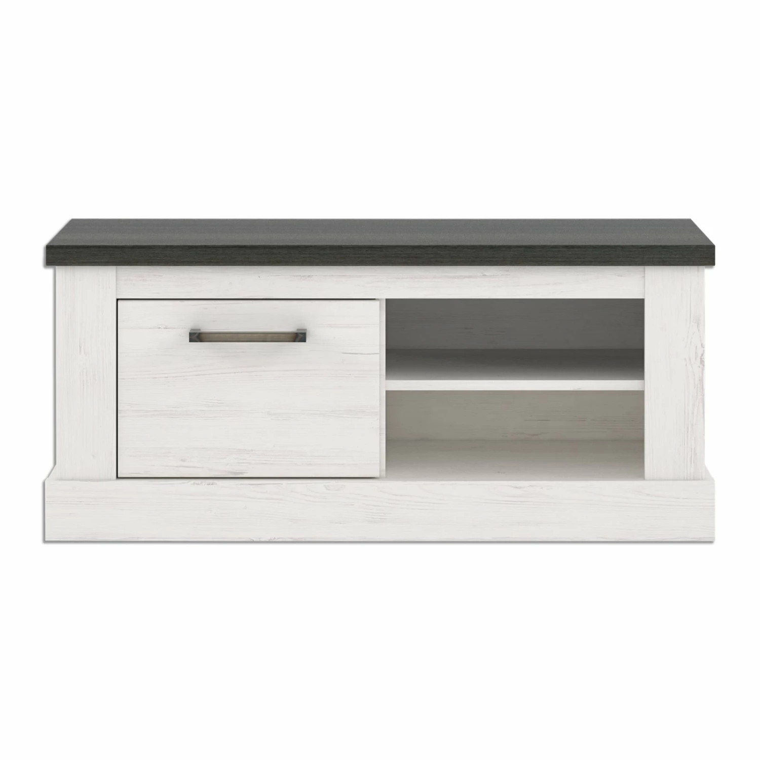 Schuhbank - Pinie weiß - Touchwood - 101 cm 3 Schuhbank - Pinie weiß - Touchwood - 101 cm