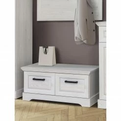 Garderobenbank - Sibiu Lärche weiß - 95 cm breit -Flur & Diele Verkaufsgeschäft 1023076900 05 1600Wx1600H