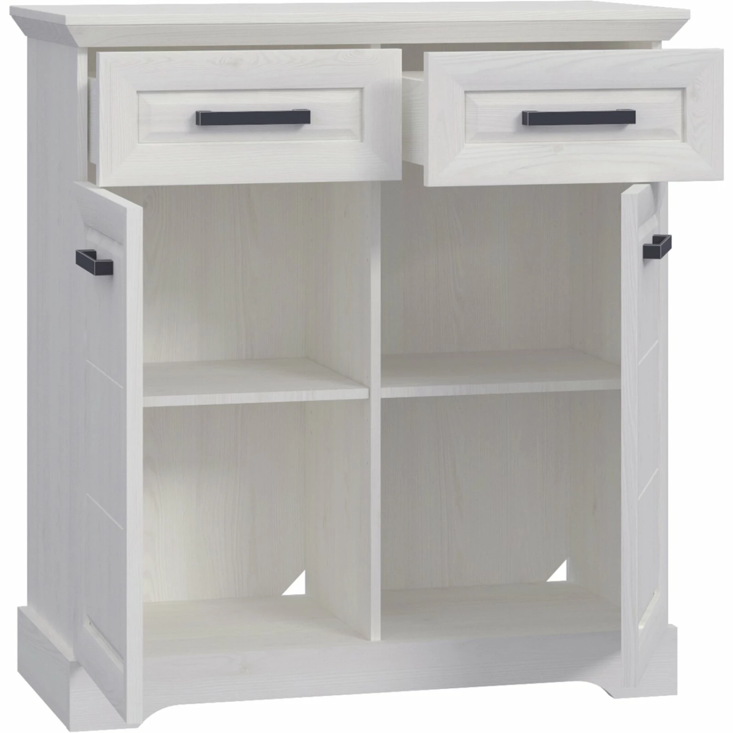 Garderobenkommode - Sibiu Lärche weiß - Soft-Close - 95 cm breit 5 Garderobenkommode - Sibiu Lärche weiß - Soft-Close - 95 cm breit – Bild 3