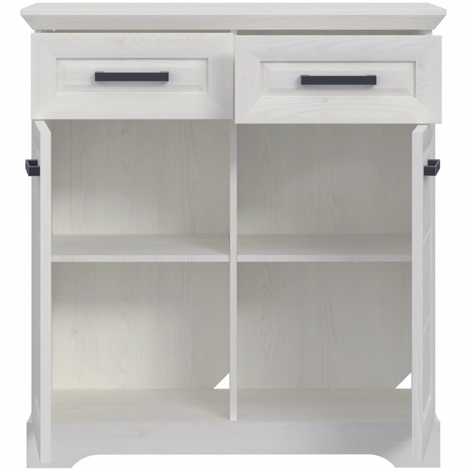 Garderobenkommode - Sibiu Lärche weiß - Soft-Close - 95 cm breit 6 Garderobenkommode - Sibiu Lärche weiß - Soft-Close - 95 cm breit – Bild 4