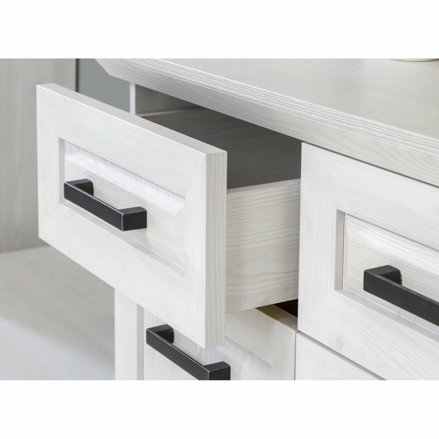 Garderobenkommode - Sibiu Lärche weiß - Soft-Close - 95 cm breit 9 Garderobenkommode - Sibiu Lärche weiß - Soft-Close - 95 cm breit – Bild 7