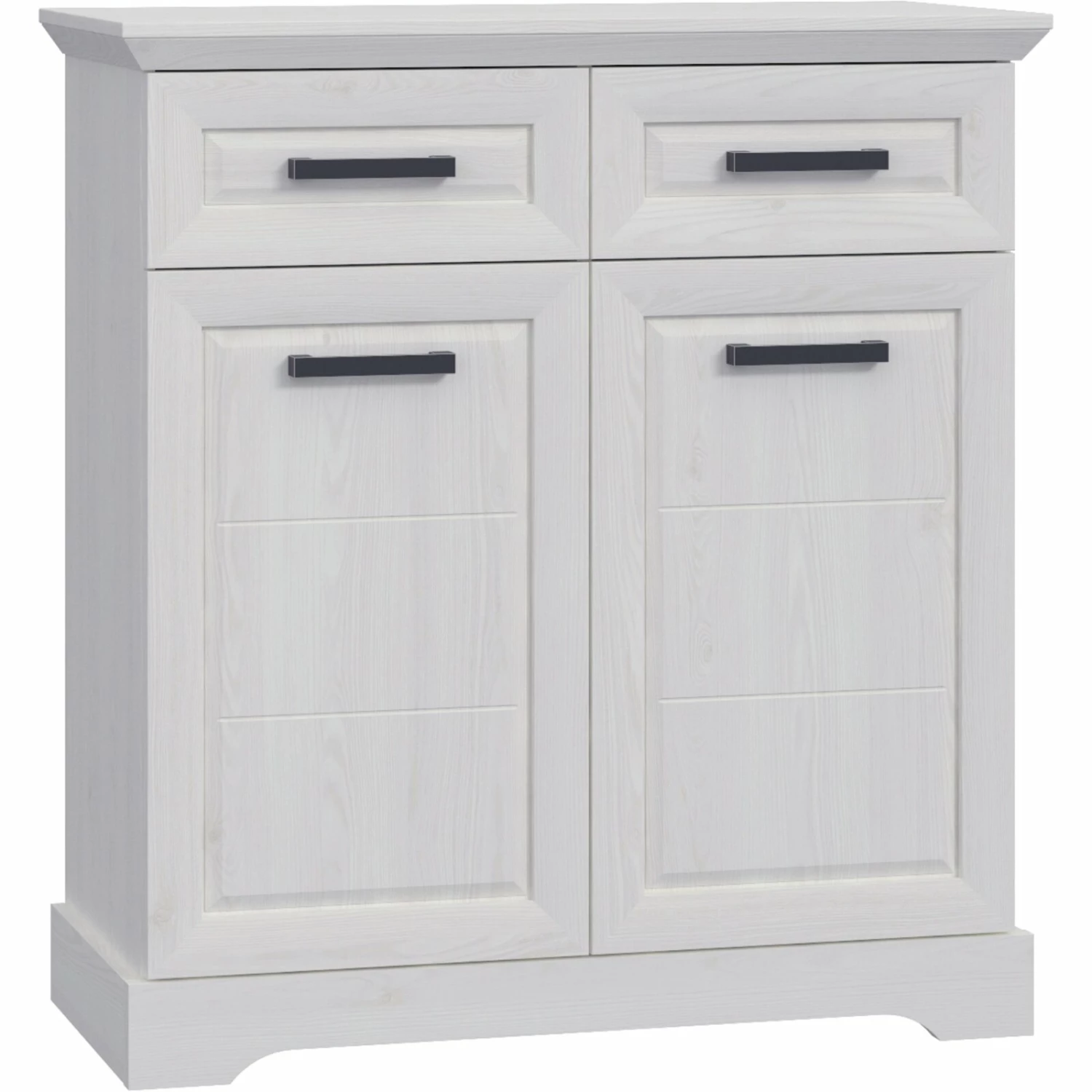 Garderobenkommode - Sibiu Lärche weiß - Soft-Close - 95 cm breit 3 Garderobenkommode - Sibiu Lärche weiß - Soft-Close - 95 cm breit