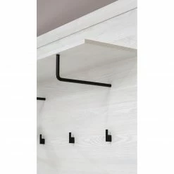 Garderobenpaneel - Sibiu Lärche - weiß -Flur & Diele Verkaufsgeschäft 1023077200 05 1600Wx1600H