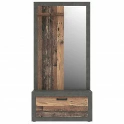 Garderobe - Old Wood Vintage - Beton-Optik - 93 cm -Flur & Diele Verkaufsgeschäft 1023081900 03 1600Wx1600H