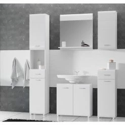 Spiegel - weiß Hochglanz - mit Ablage - 60 cm breit 8 Spiegel - weiß Hochglanz - mit Ablage - 60 cm breit -Flur & Diele Verkaufsgeschäft 1023082500 03 1600Wx1600H