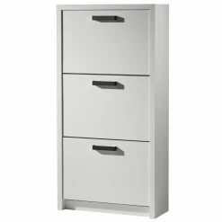 Schuhkipper - weiß matt - 3 Klappen