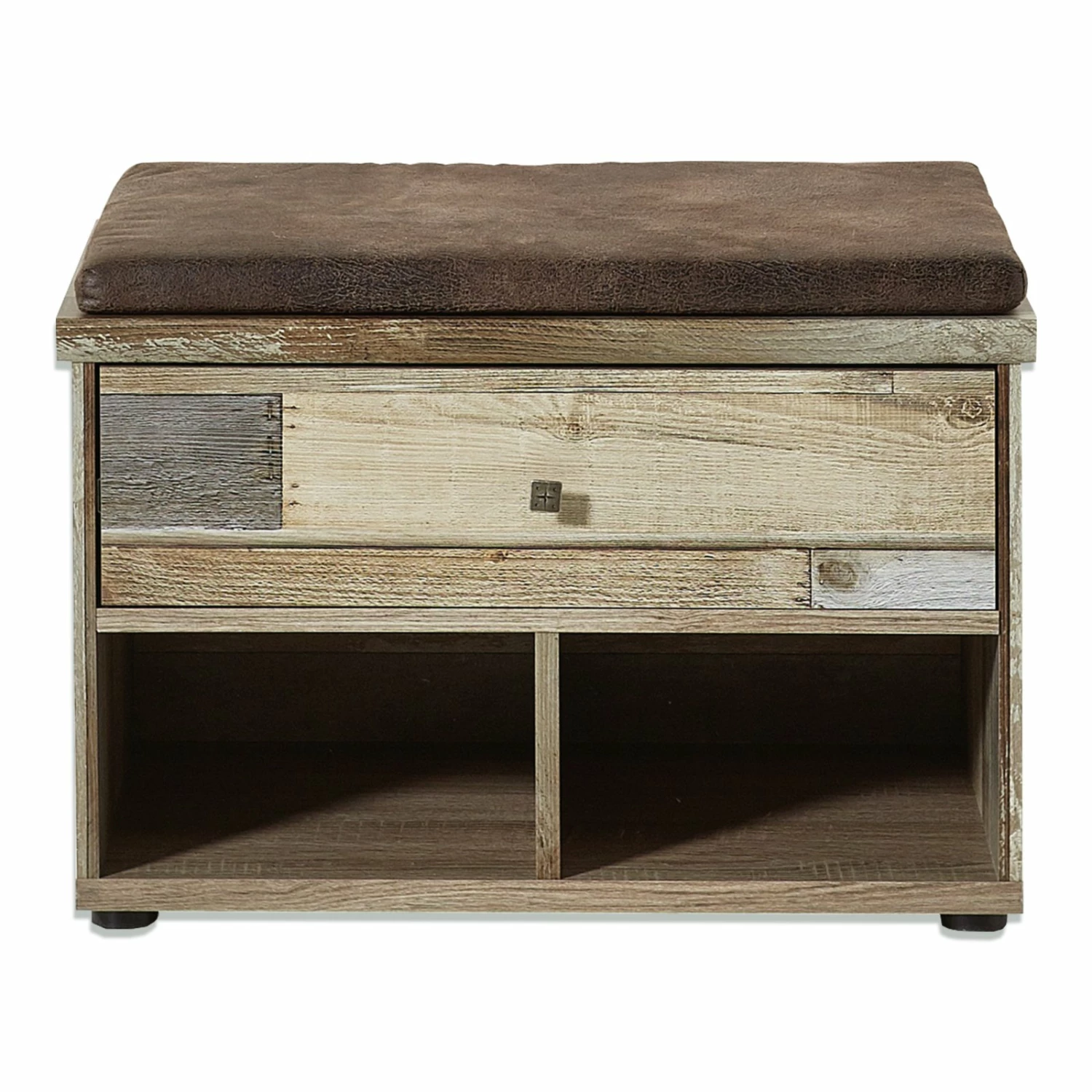 Garderobenbank - Driftwood - mit Kissen 3 Garderobenbank - Driftwood - mit Kissen
