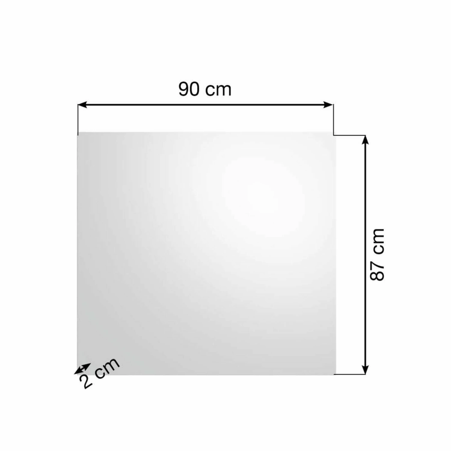 Spiegel SCOUT - Rauchsilber - 90x87 cm 5 Spiegel SCOUT - Rauchsilber - 90x87 cm – Bild 3