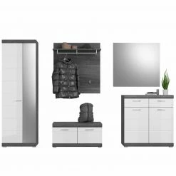 Garderobenpaneel SCOUT - Rauchsilber - mit Ablage 11 Garderobenpaneel SCOUT - Rauchsilber - mit Ablage -Flur & Diele Verkaufsgeschäft 1331002800 04 1600Wx1600H