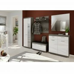 Garderobenpaneel SCOUT - Rauchsilber - mit Ablage 12 Garderobenpaneel SCOUT - Rauchsilber - mit Ablage -Flur & Diele Verkaufsgeschäft 1331002800 05 1600Wx1600H